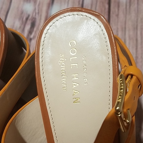 Cole Haan Fenley High Platform Leather Heels - Picture 6 of 8